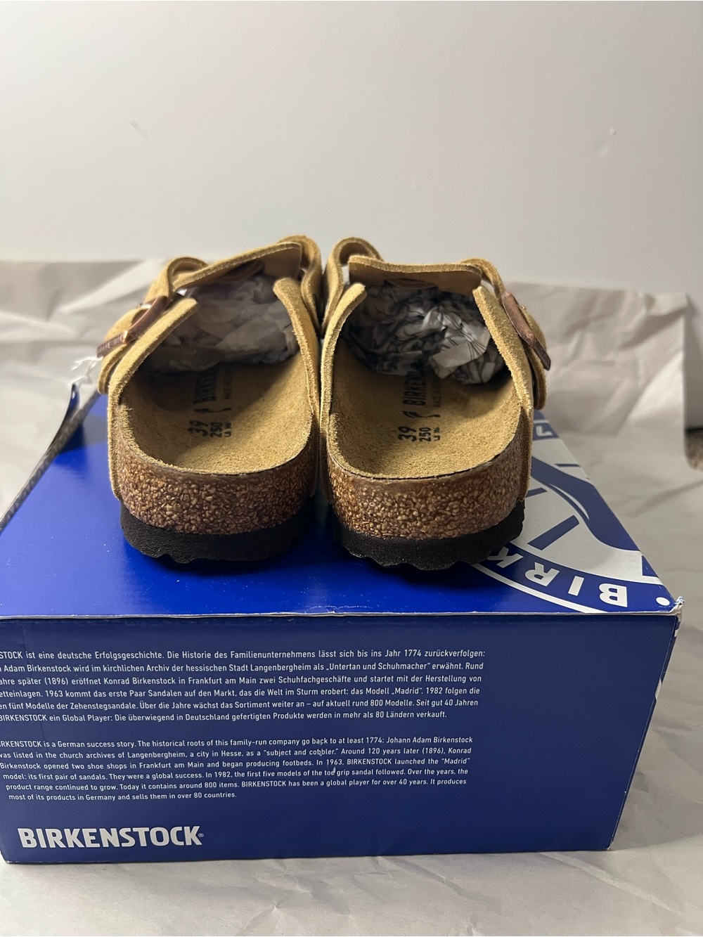 Birkenstock Boston X Free People in Latte Cream Size 39 NIB - Picture 6 of 11